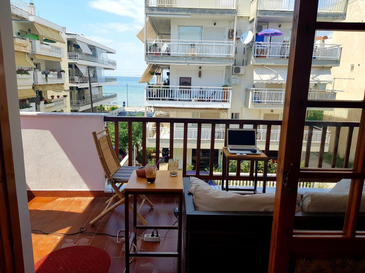 Perea Beach And Sea View Apartment Peraía Esterno foto