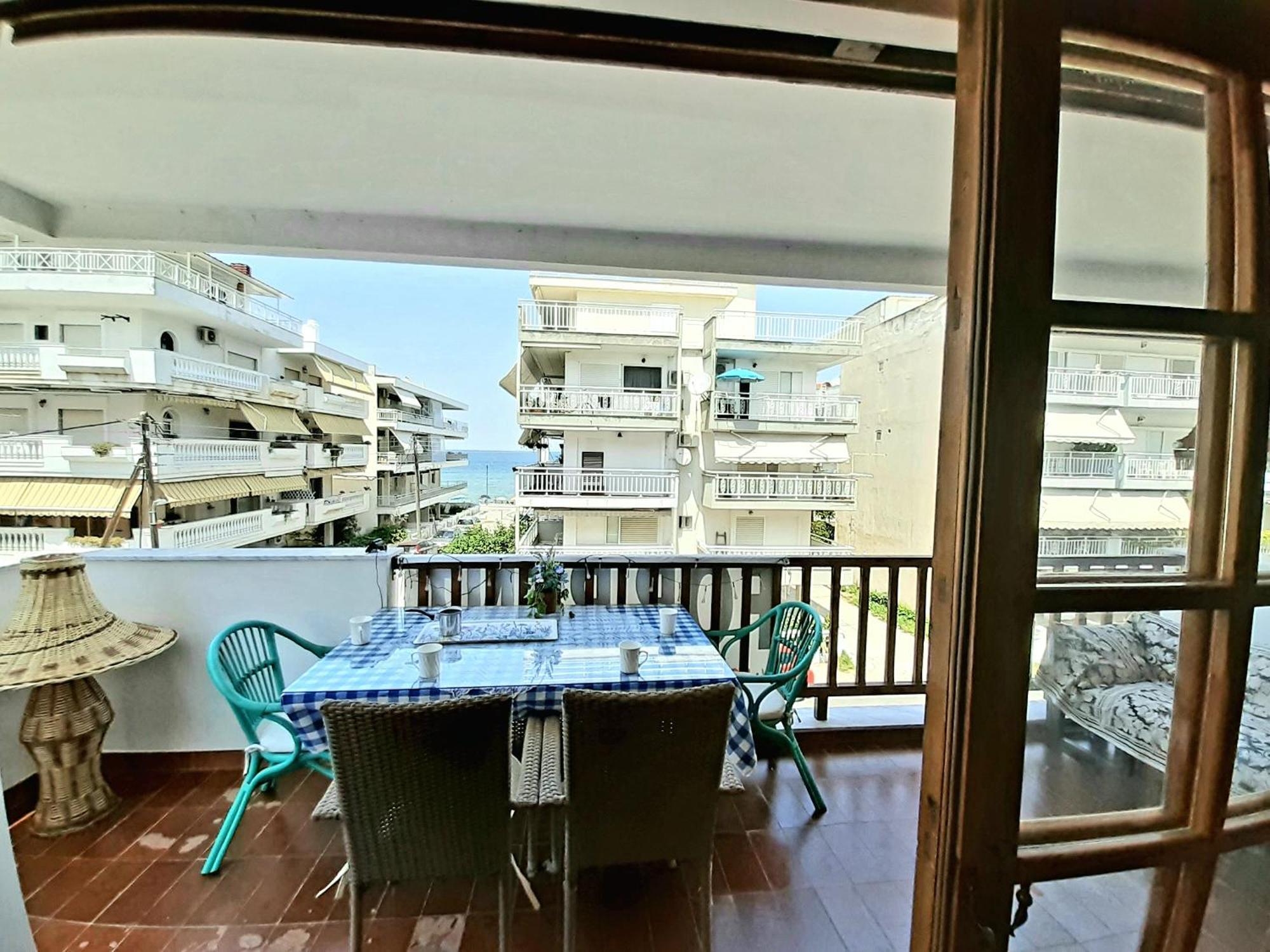 Perea Beach And Sea View Apartment Peraía Esterno foto